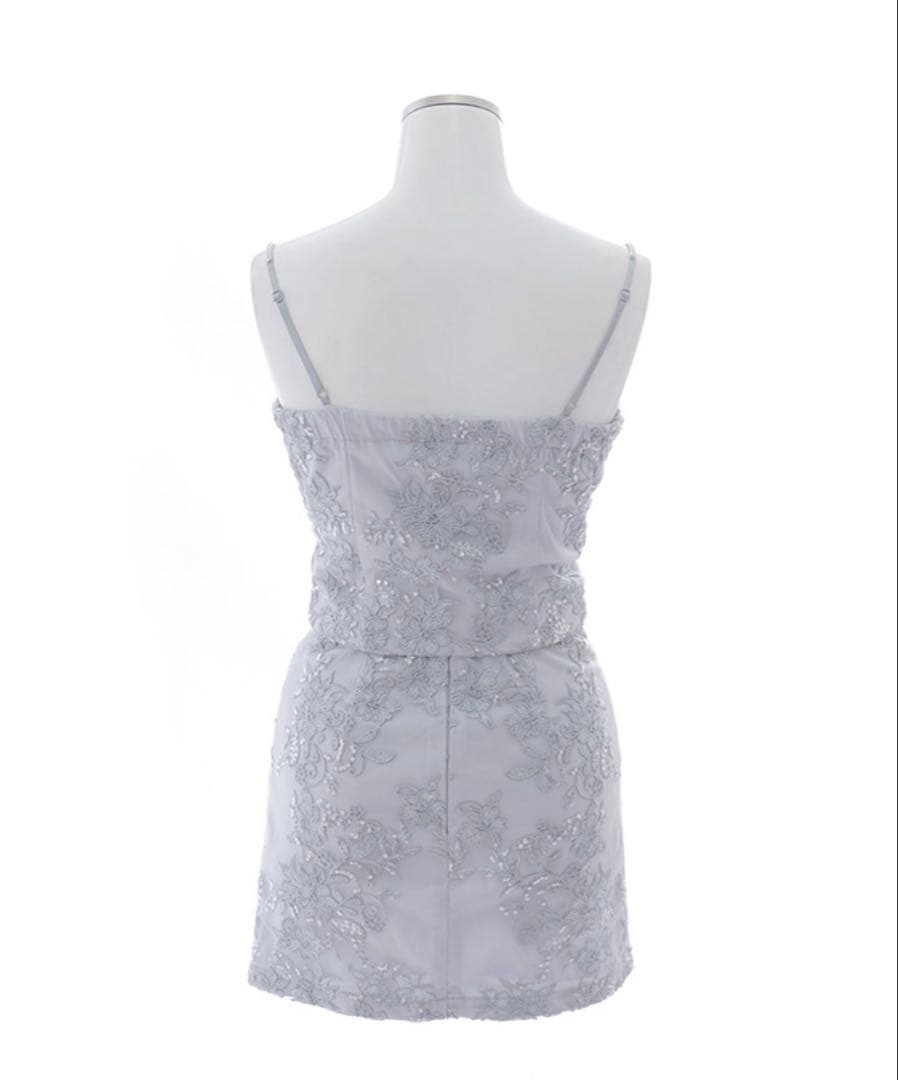 刺繍レースキャミセットアップドレス/キャバドレス