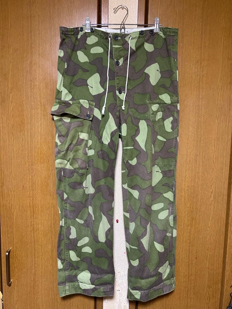 60s 実物フィンランド軍M62リバーシブルオーバーカーゴパンツ