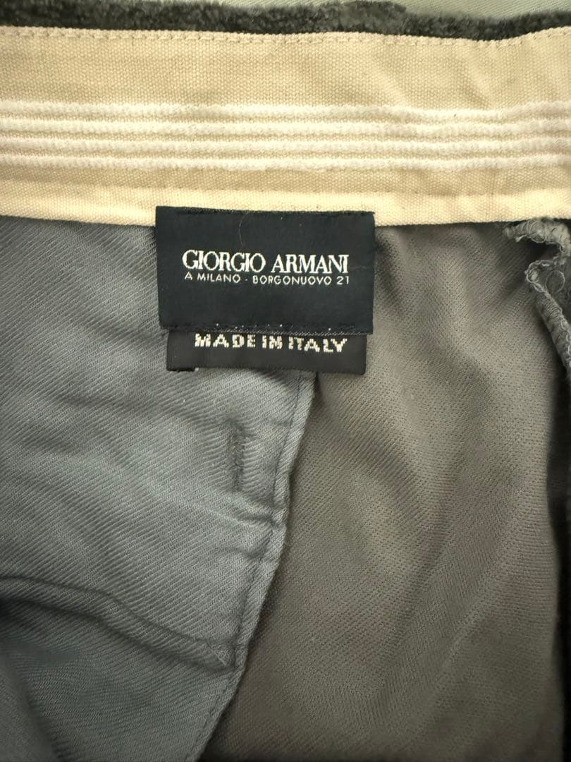 \"アルマーニ\"90's Cotton100% パターンベロアスラックス