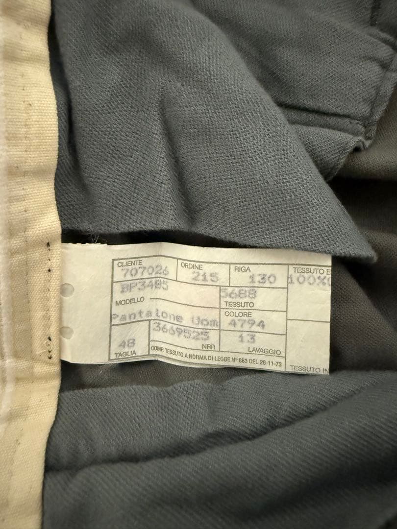 \"アルマーニ\"90's Cotton100% パターンベロアスラックス