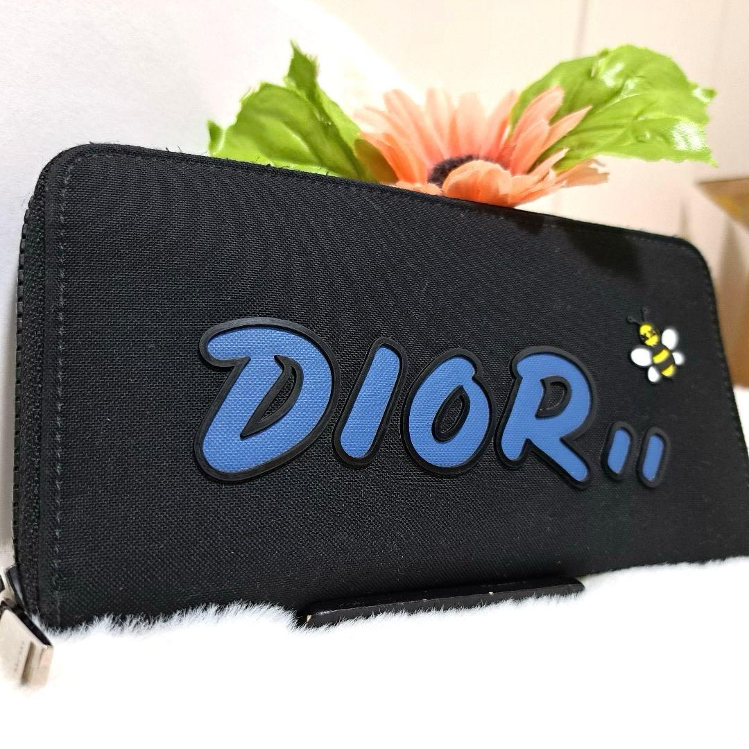 ✨極美品　激レア✨ディオール　長財布　ラウンドファスナー kaws 蜂