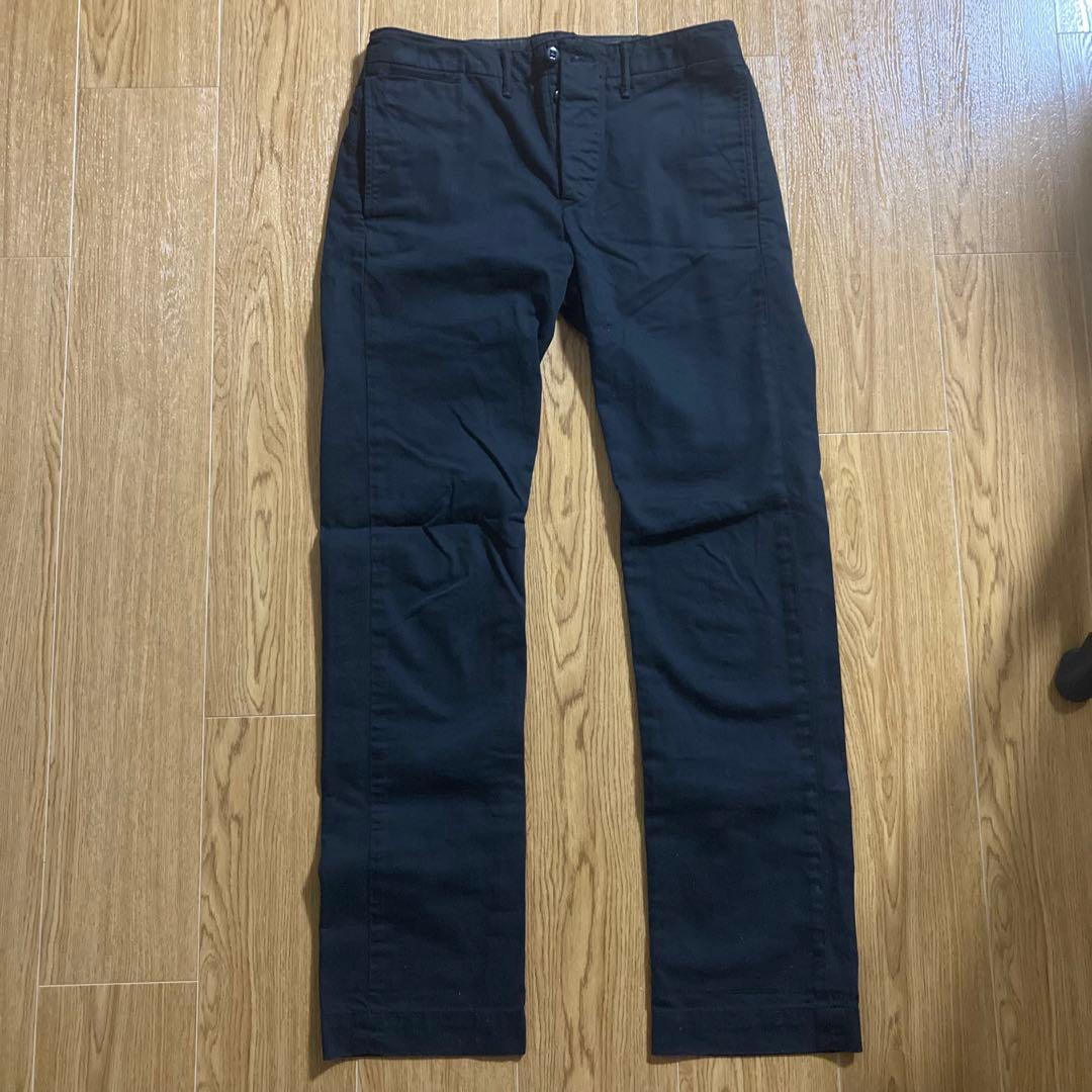 ラルフローレン RRL オフィサーズチノ ブラック チノパン