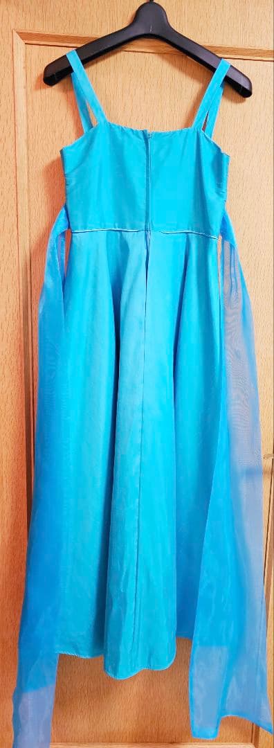ゆめりすと ドレス　サイズ11 　ターコイズ ブルーとジルワンピース140