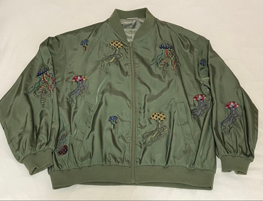 Scolar/スカラー　クラゲ刺繍　ブルゾン　Mサイズ