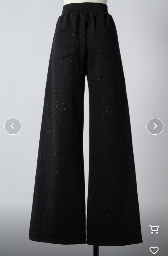 Lallana ラメココジップアップフーディー　セットアップ