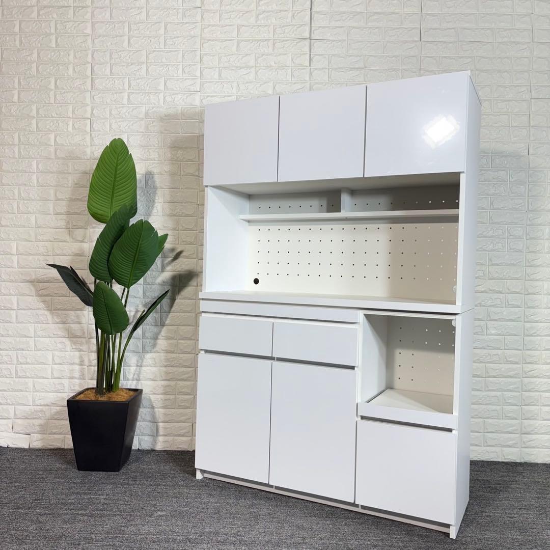 LOWYA ロウヤ カップボード キッチンボード 幅120 収納家具 B127