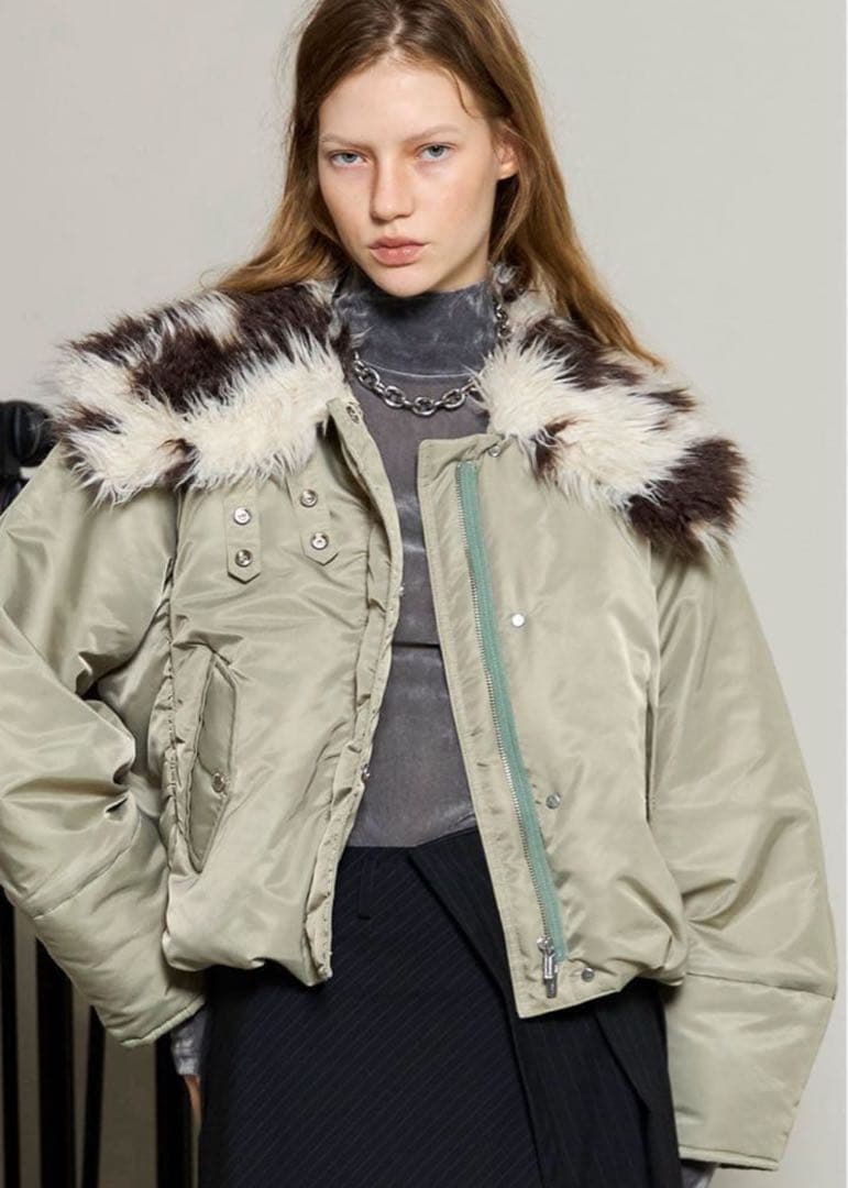 ジャケット・アウター MAISON SPECIAL Fur Collar Padded Blouson