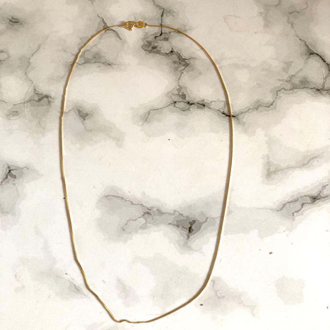 k18 ネックレス　ベネチアンチェーン　イエローゴールド