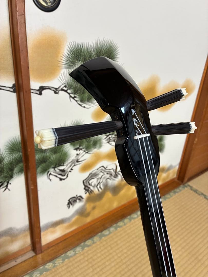 沖縄三線！貴重！知念大工型！本蛇皮！本張り！【一枚張り】⑦⓬