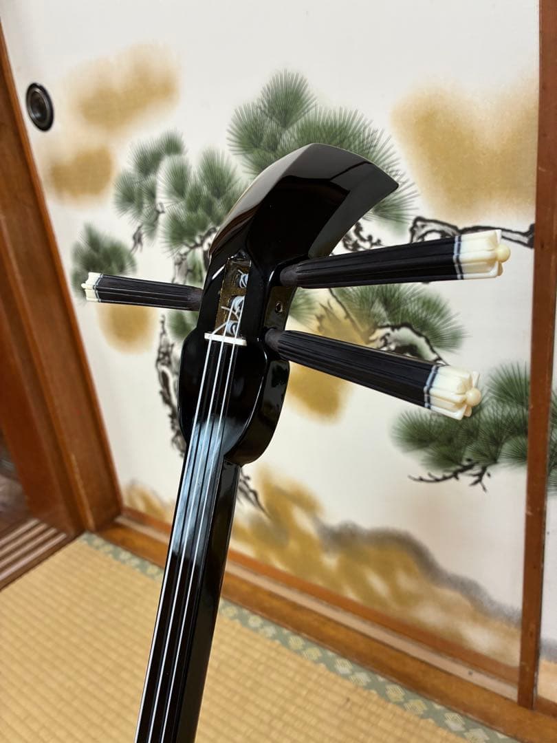 沖縄三線！貴重！知念大工型！本蛇皮！本張り！【一枚張り】⑦⓬