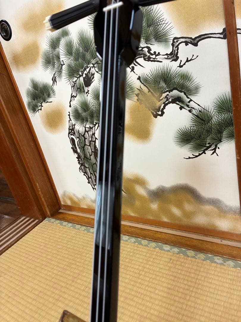 沖縄三線！貴重！知念大工型！本蛇皮！本張り！【一枚張り】⑦⓬