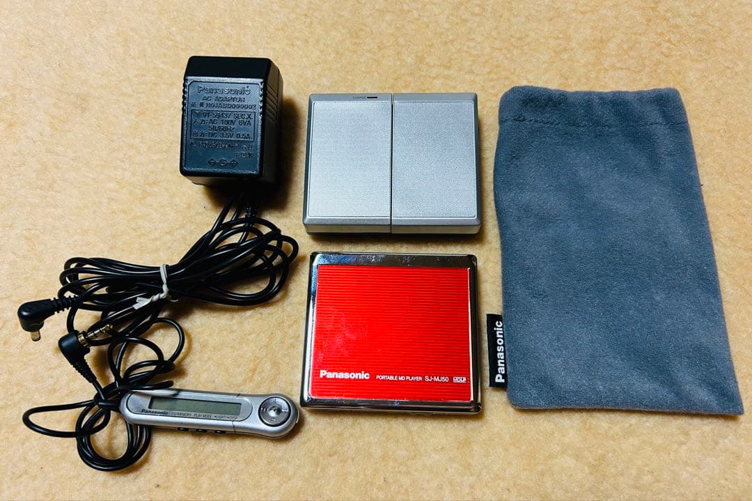 【美品】ジャンクPanasonic ポータブルMDプレーヤー SJ-MJ50