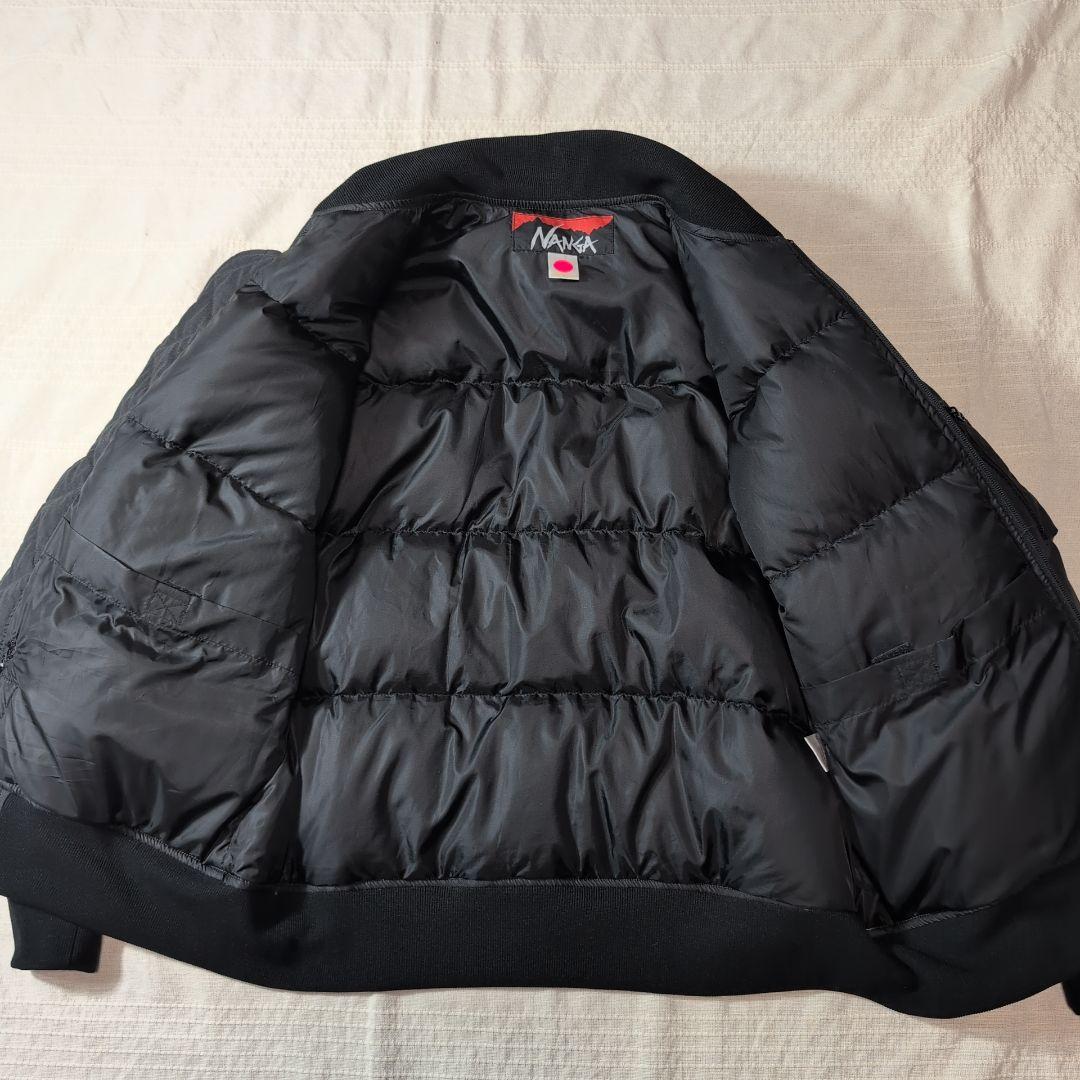 NANGA MA-1 タイプ ダウンジャケット TAKIBI 黒 L 修理あり