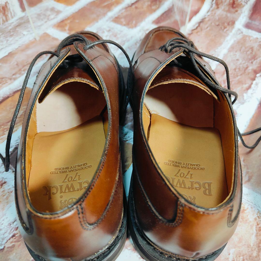 【未使用級】Berwick1707 4447 （6）Uチップ　レースアップ