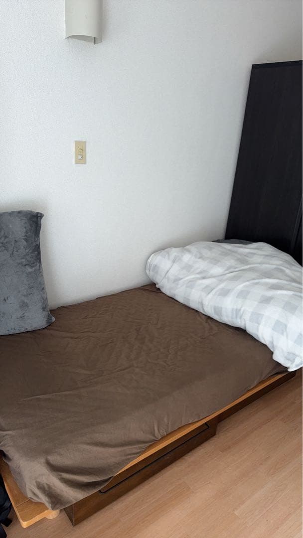 無印良品シングルベッドフレーム&引き出し2個