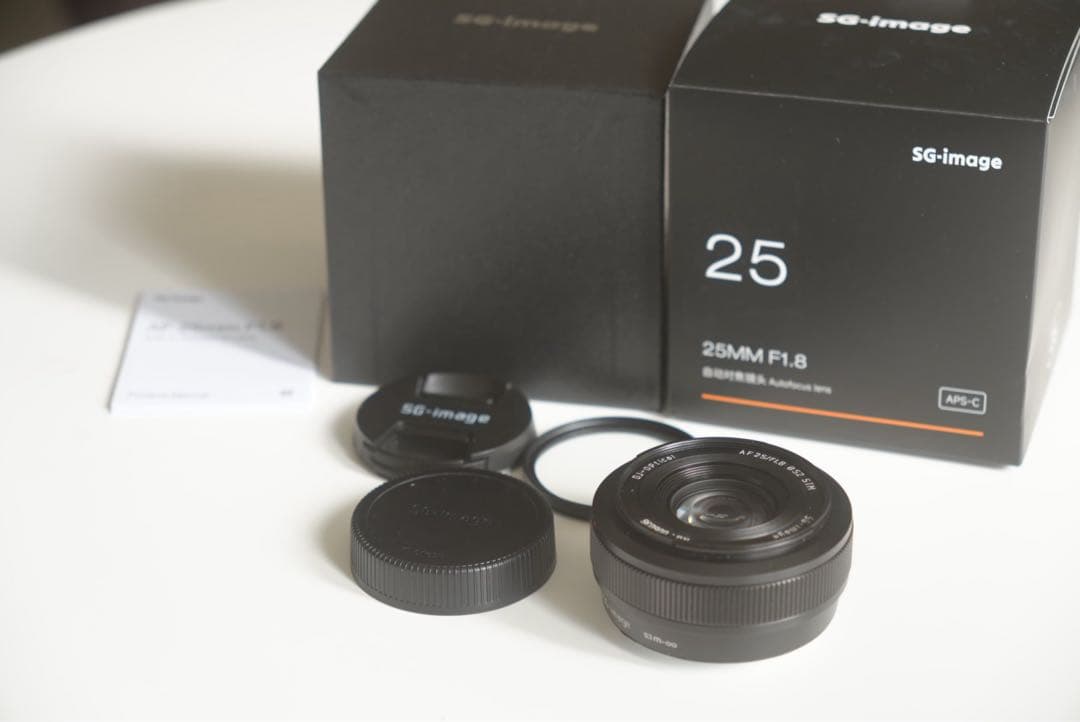 SG-image 25MM F1.8 レンズ（レンズフィルター付）