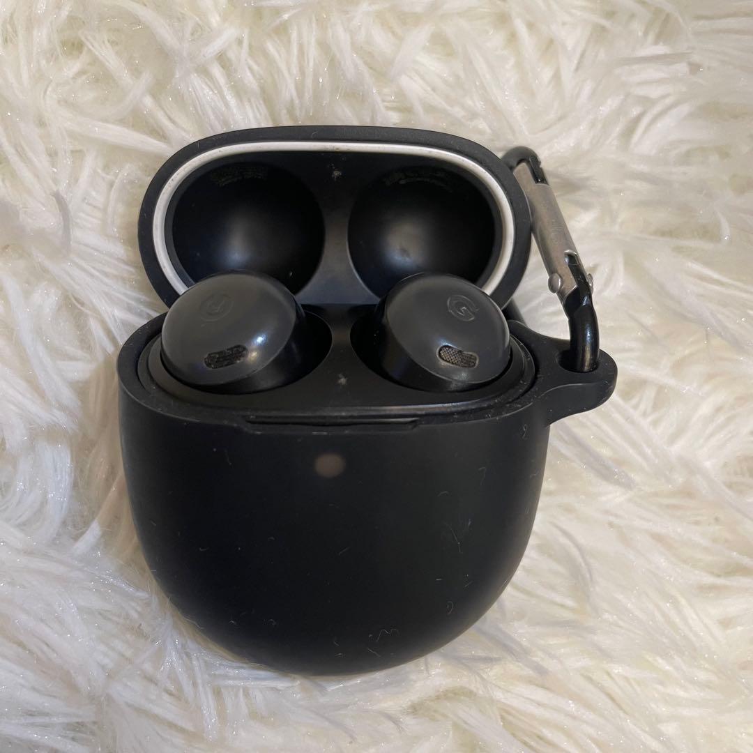 Google Pixel Buds Pro 本体　シリコンケース付き　黒