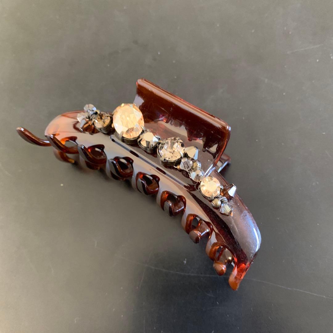 専用です！美品 コンプレックスビズ シャインドブリス バンスクリップ ブラウン