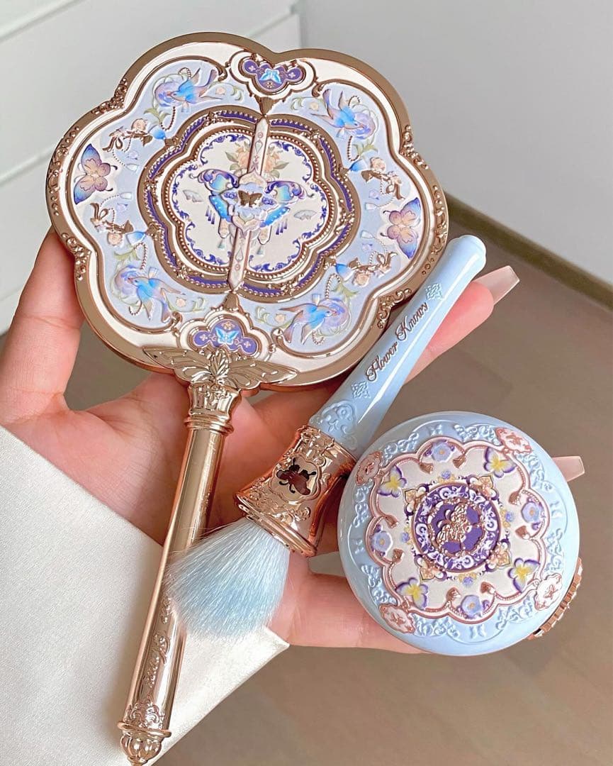 咲　フラワーノーズ　胡蝶雲肩シリーズ　ハンドミラー3点　チークブラシ2点