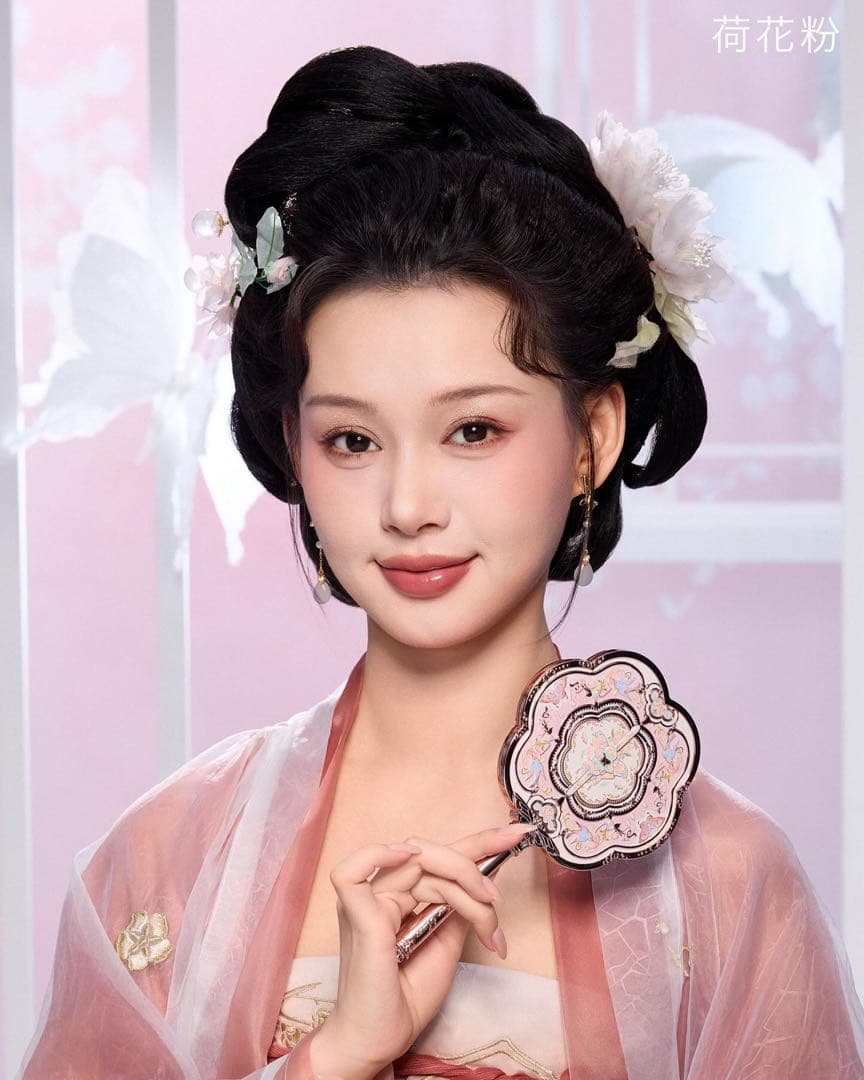 咲　フラワーノーズ　胡蝶雲肩シリーズ　ハンドミラー3点　チークブラシ2点