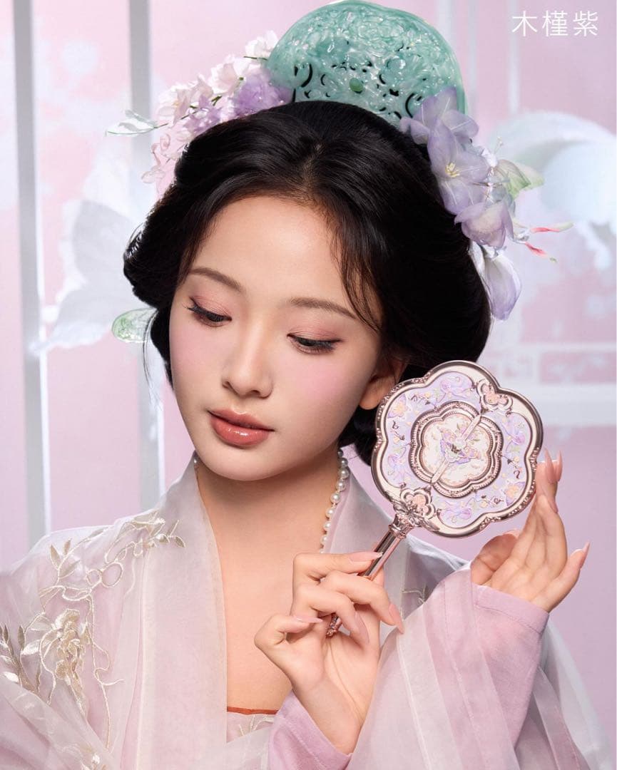 咲　フラワーノーズ　胡蝶雲肩シリーズ　ハンドミラー3点　チークブラシ2点