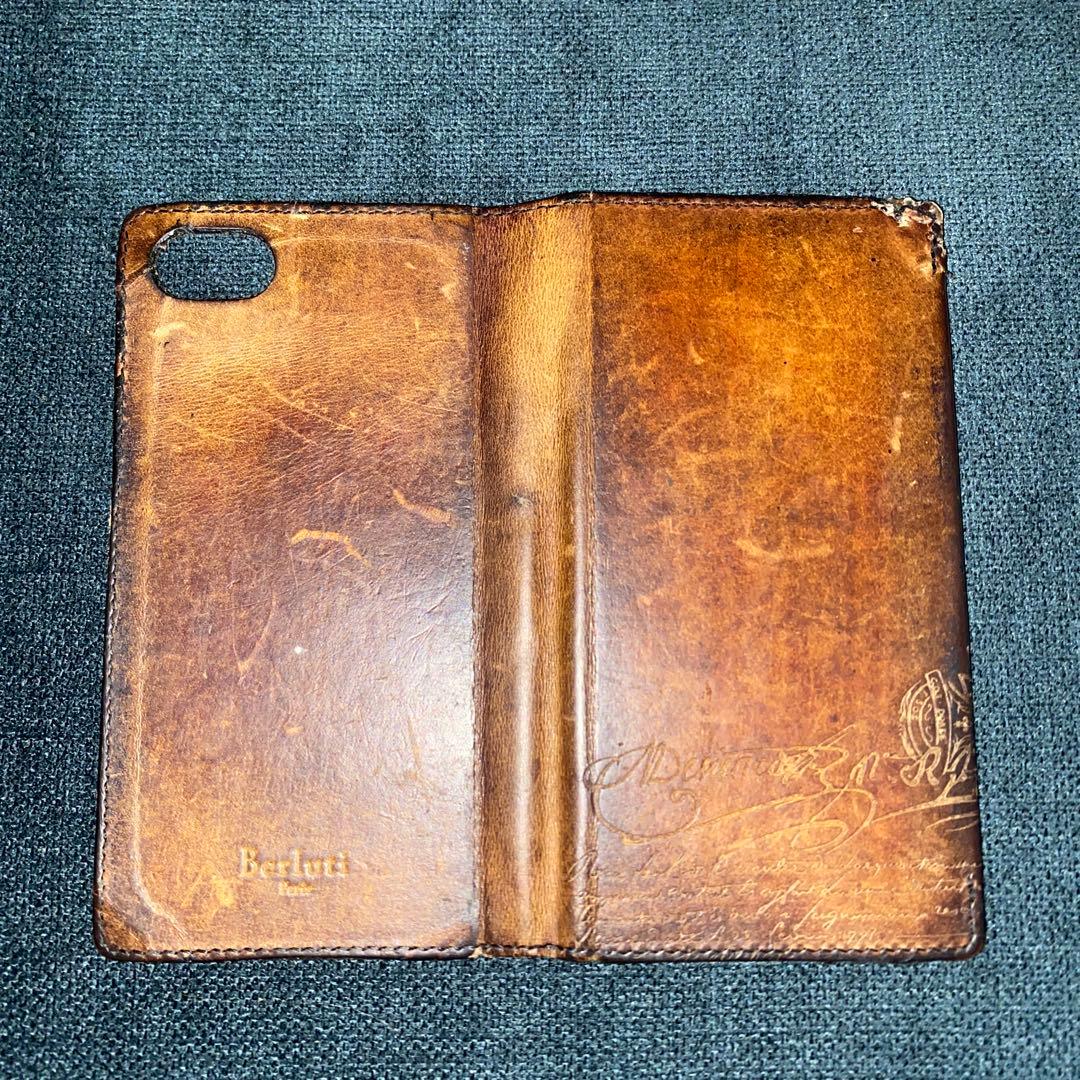 Berluti iPhone用ケース ブラウン