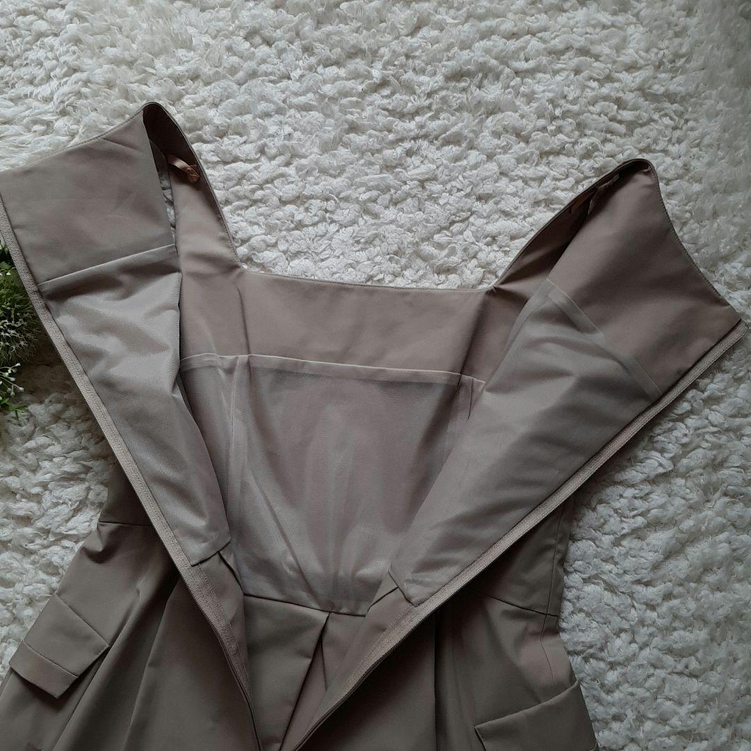 フォクシーニューヨーク ノースリーブ ワンピース べーシュ　ボタン　40 L　A