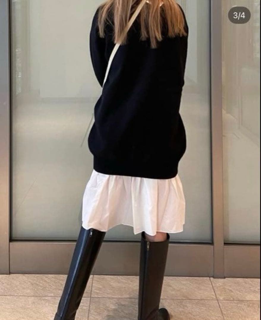 ユナイテッドアローズ ジャカードコンビワンピース