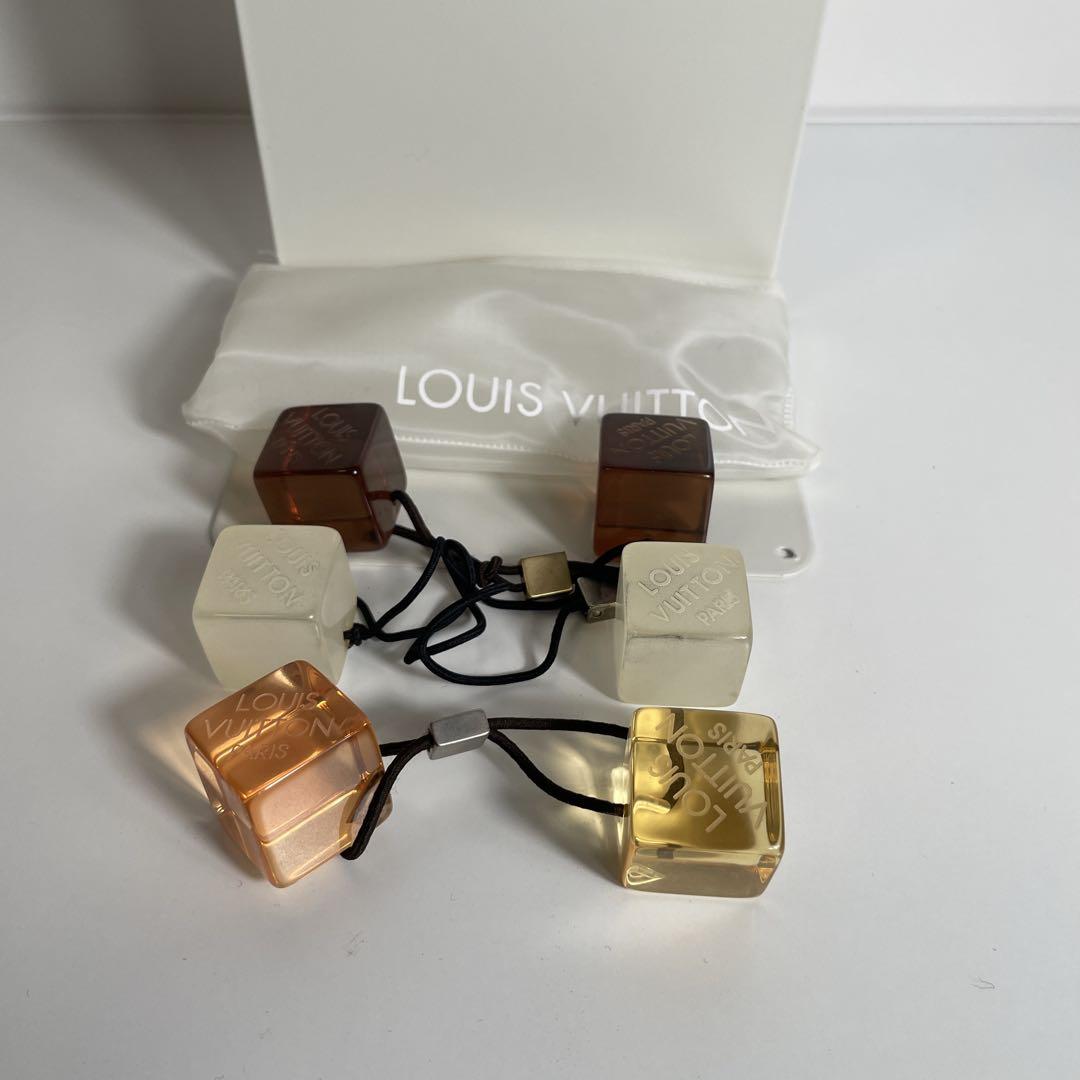 LOUIS VUITTONキューブヘアゴム3個ポーチ付き