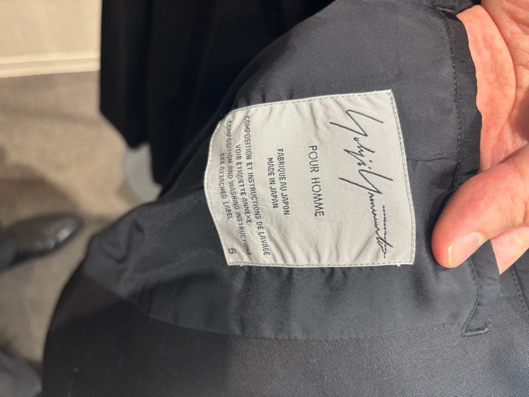 B*K様 ヨウジヤマモト　プールオム　ジャケット　黒　サイズ5 HF-J05-1