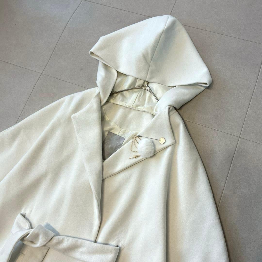 ほぼ新品 完売 刀剣乱舞 鶴丸国永 フード付き ポンチョ コート ベルト ファー