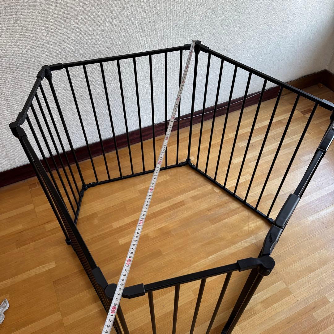 ペット用 折りたたみスチールサークル フェンス 扉付き