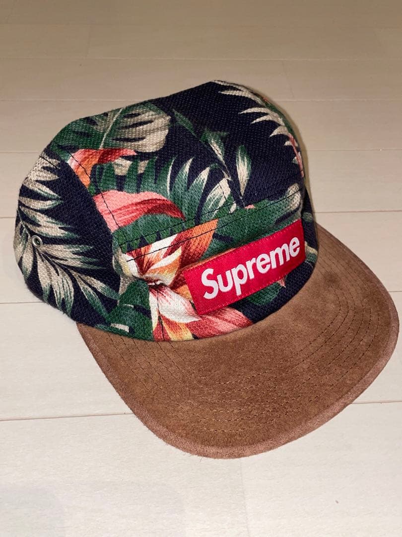 Supreme 2012SS Floral Suede Camp Capキャップ