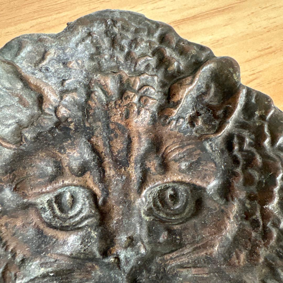 アンティーク　フランス　猫トレイ