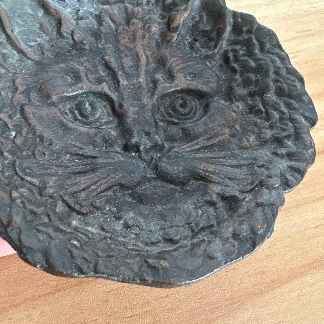 アンティーク　フランス　猫トレイ