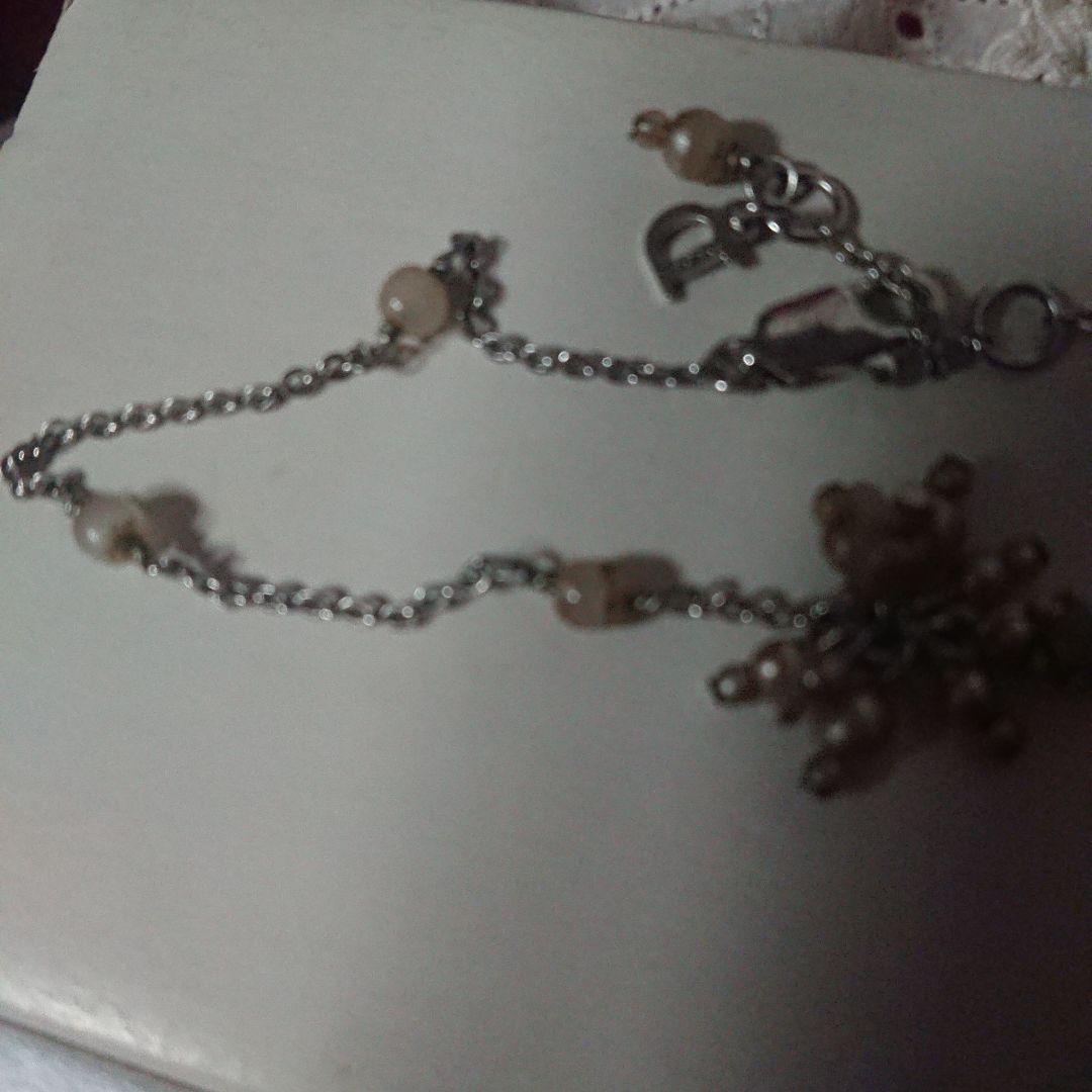 ディオールロゴ パールネックレス 難あり