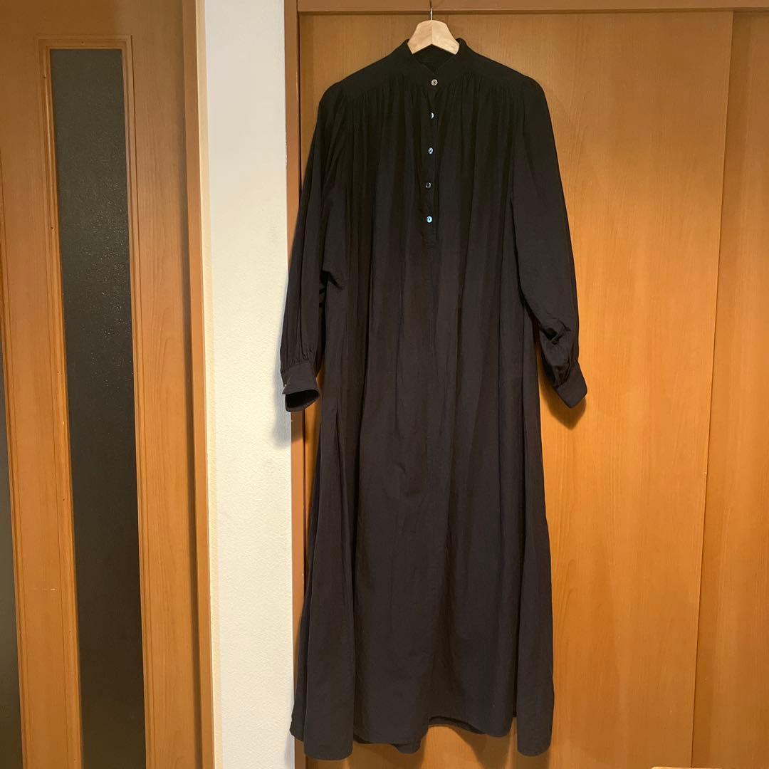 TEN × RON HERMAN カフタンドレス　ブラック　長袖ワンピース