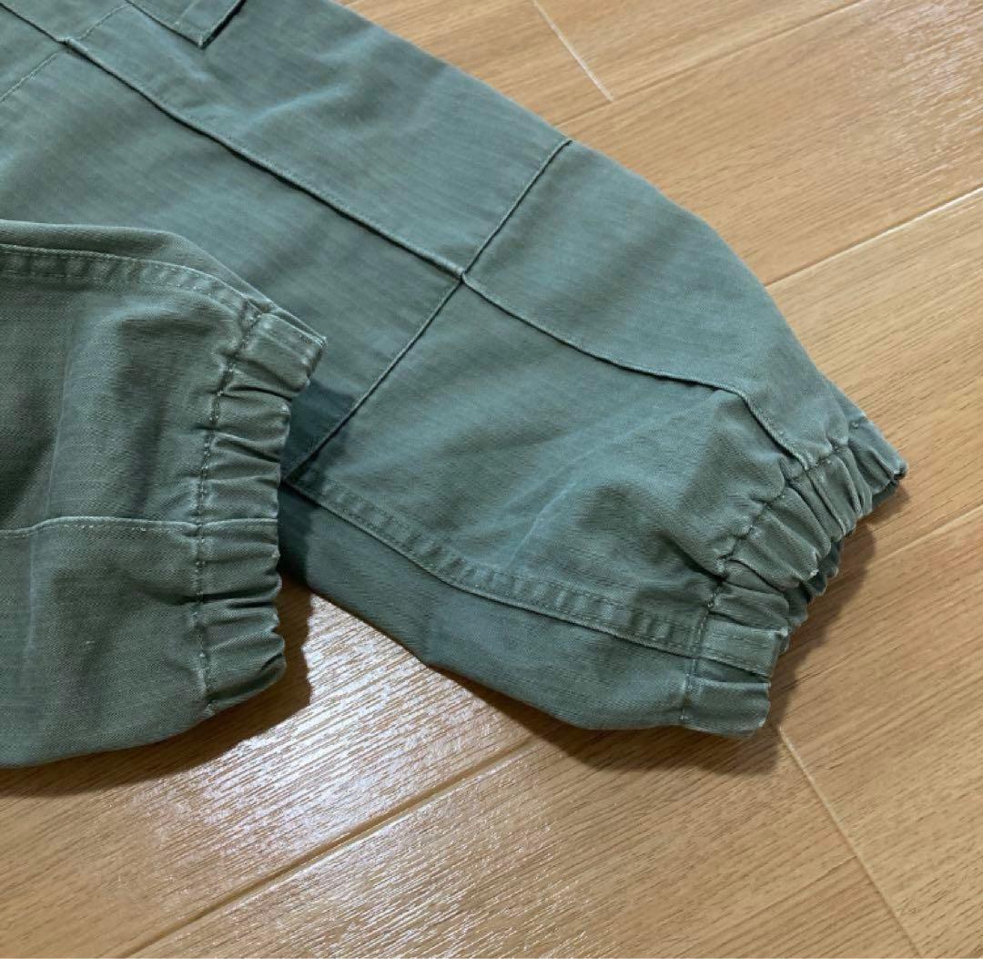 【新品未使用】ティッカ クロップドカーゴパンツ　現行 カーキ 日本製