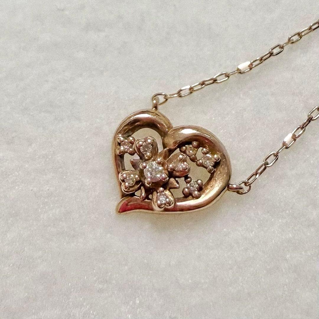 4℃ 2016クリスマス限定 ピンクゴールドネックレス　10k