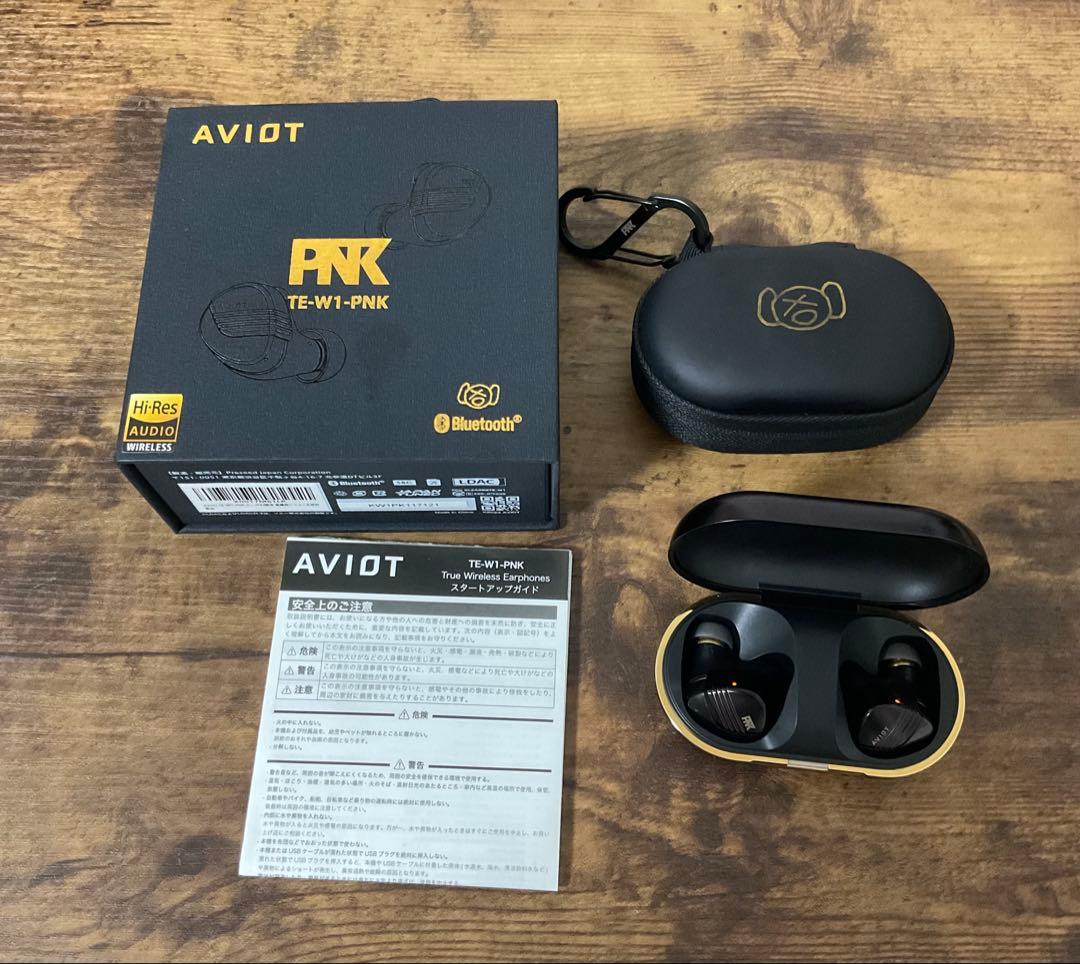 【値下げ交渉可】AVIOT TE-W1-PNKワイヤレスイヤホン