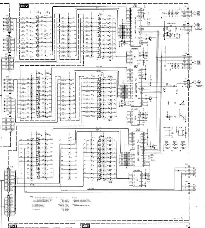 YAMAHA　HS-8    DRV基板　（XB847基板）　＃１