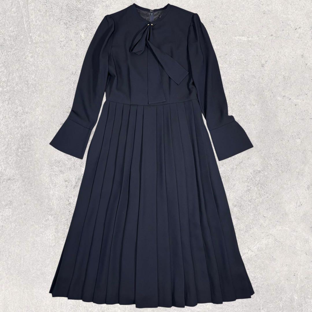 まいまいとCELFORD 36 濃紺 ボウタイプリーツワンピース 卒業