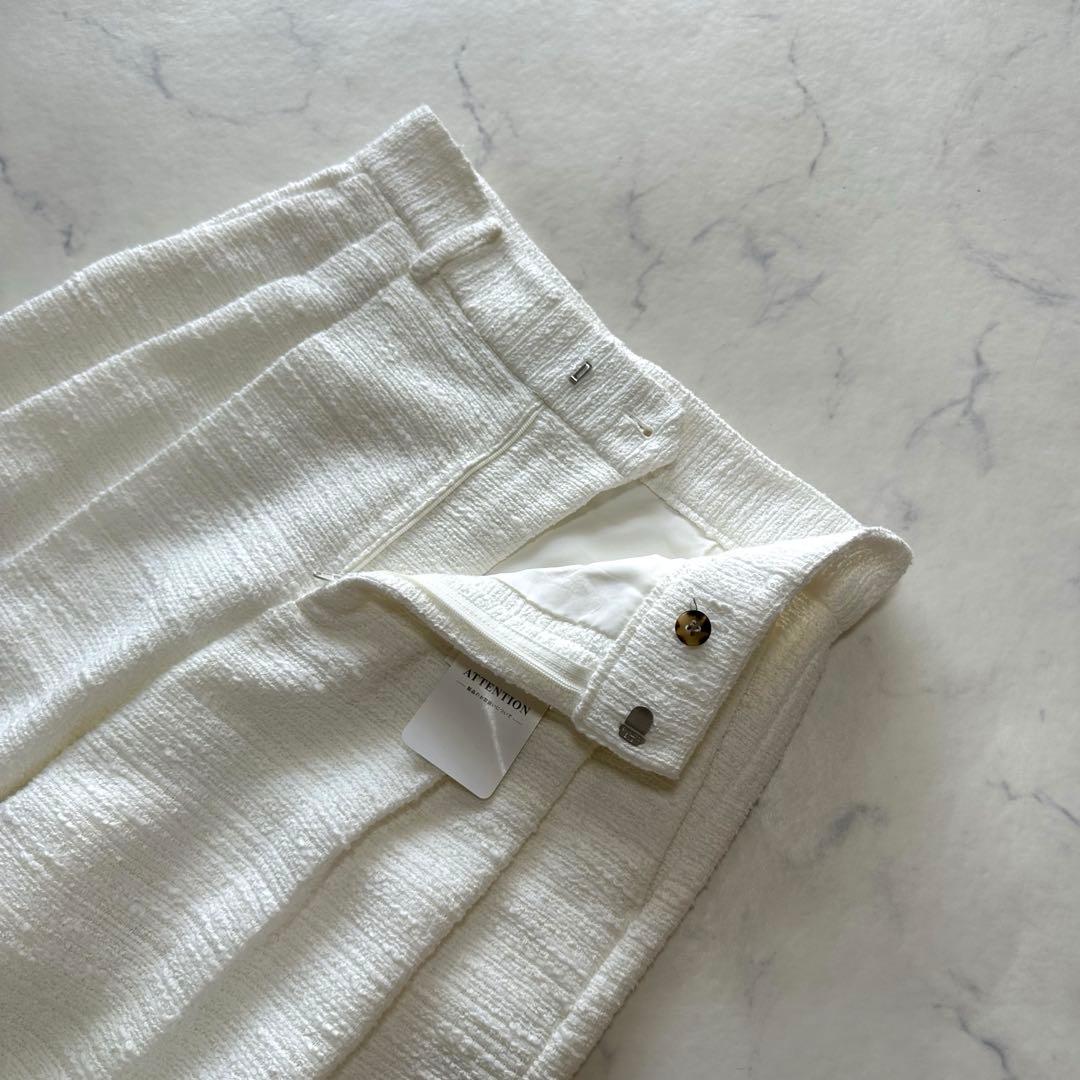 【お値下げ】新品 ドゥーズィエムクラス 23ss ツイード ワイドパンツ