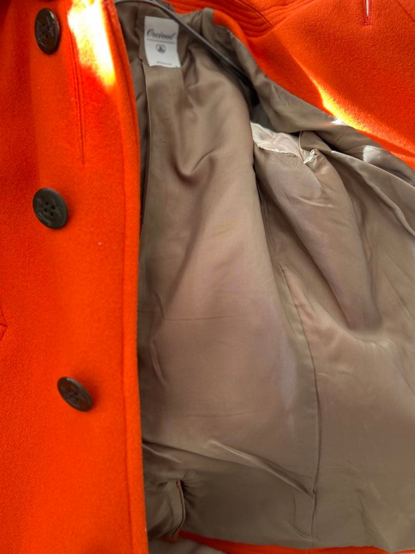 ✨極美品✨ORCIVAL オーシバルフード付きオレンジウールコート