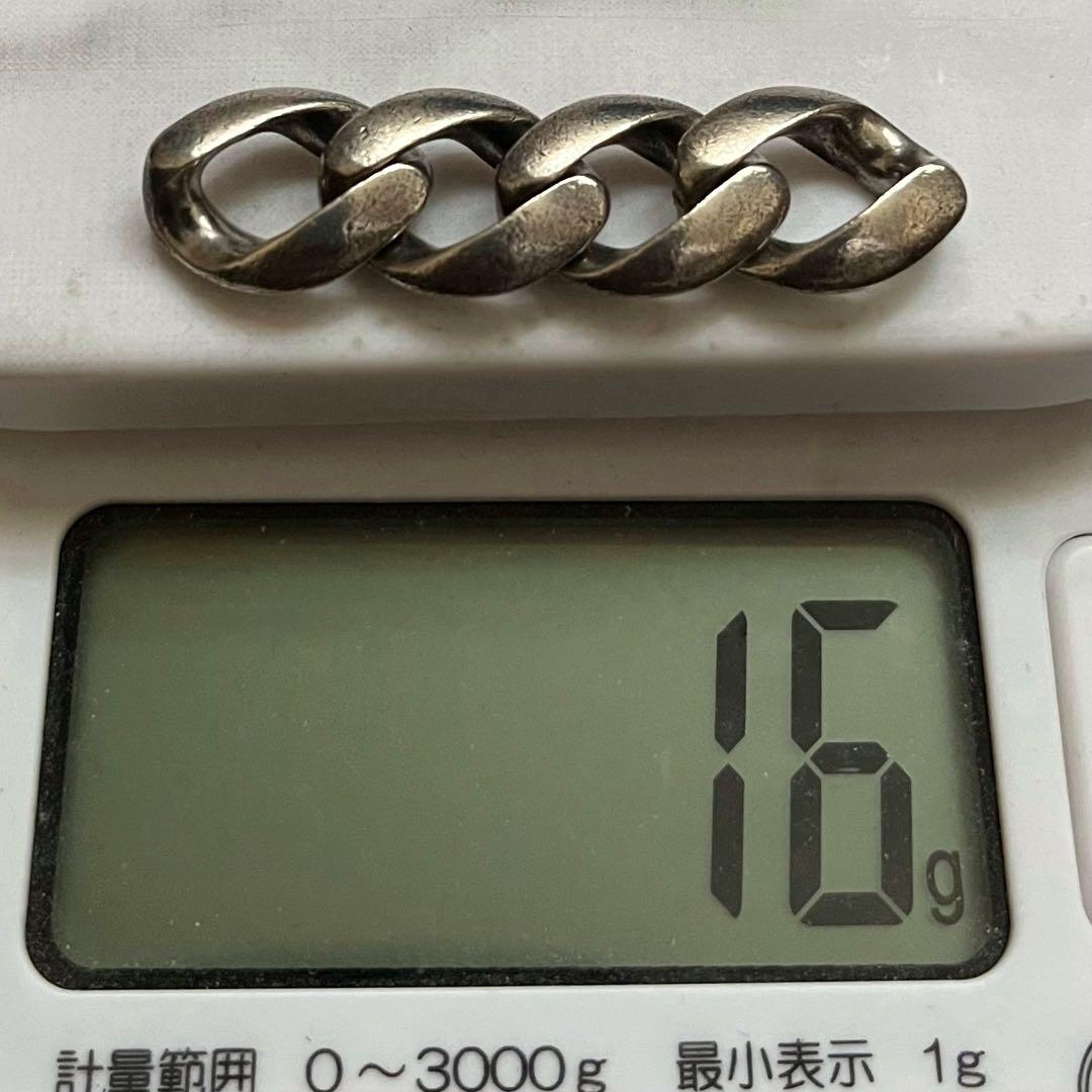 【美品❗️】カスタム用 シルバー925 ウォレットチェーン 4コマ