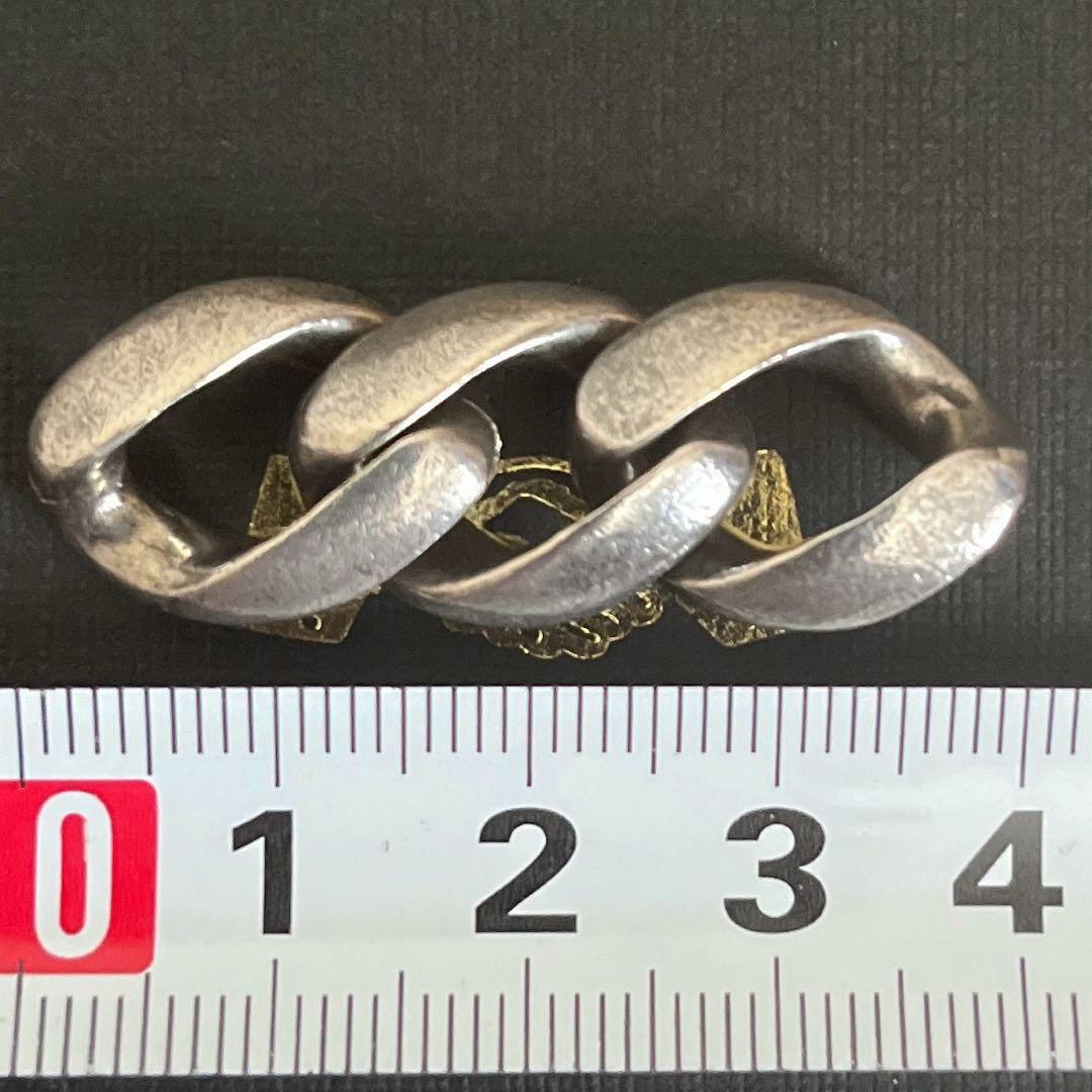 【美品❗️】カスタム用 シルバー925 ウォレットチェーン 4コマ