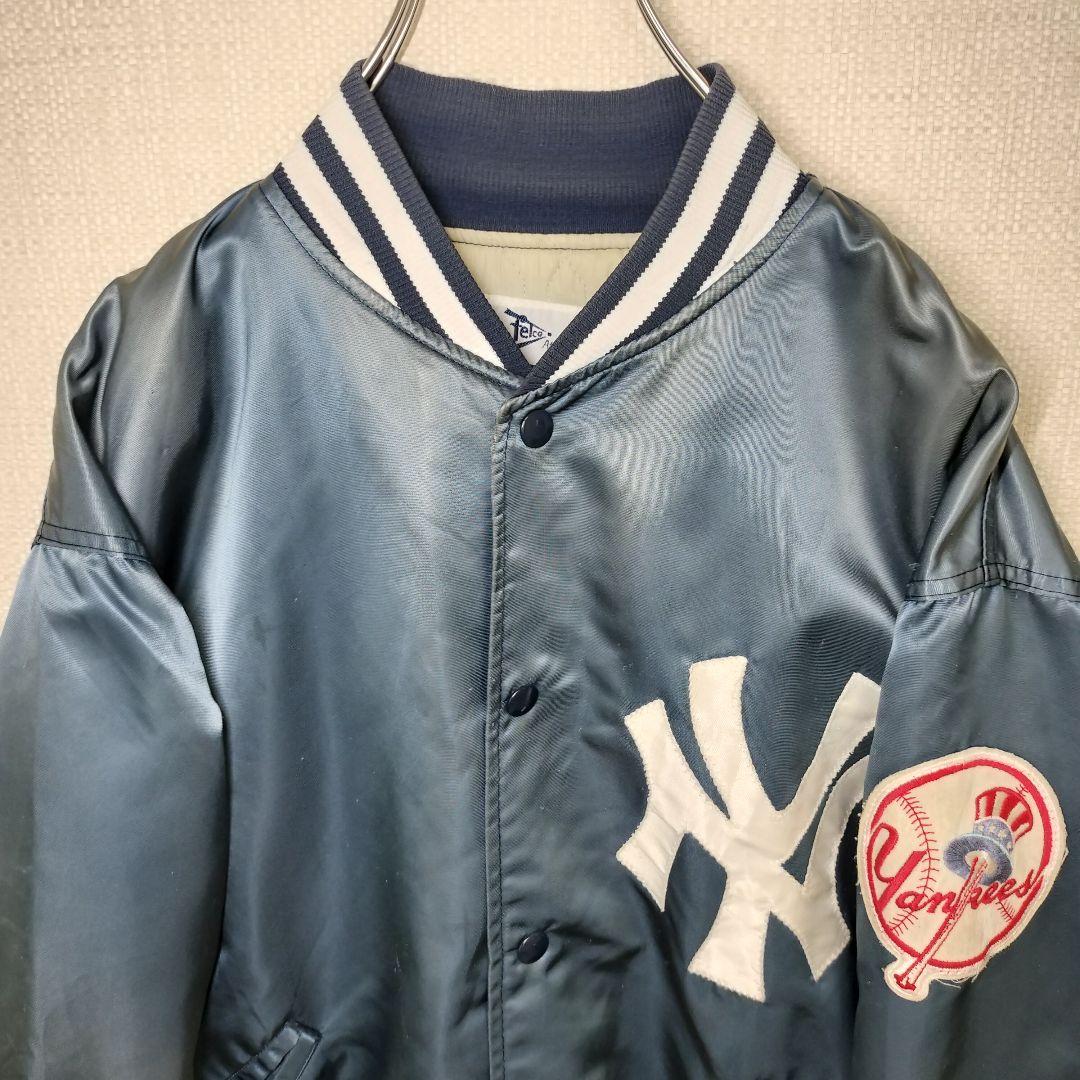 MLB ニューヨーク ヤンキース ヴィンテージ スタジャン 良フェード XL