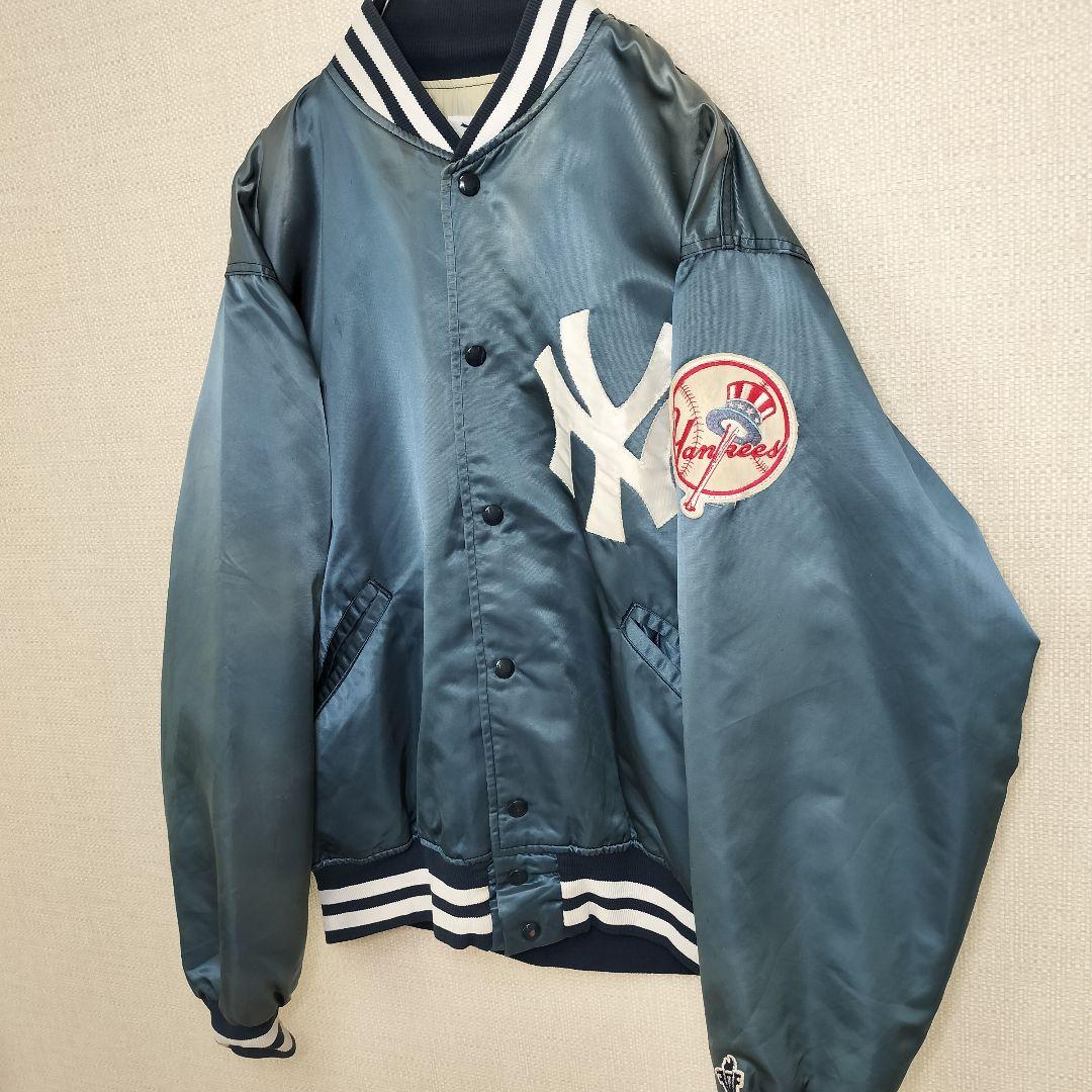 MLB ニューヨーク ヤンキース ヴィンテージ スタジャン 良フェード XL