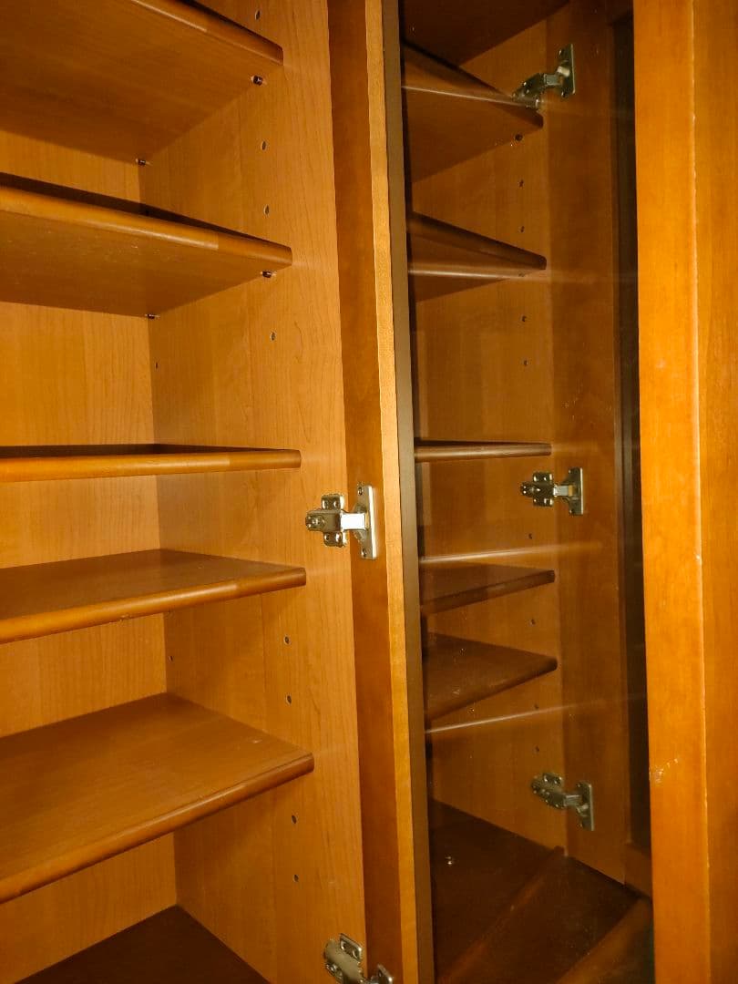 食器棚　横155cm 高さ194cm 奥行44cm　大型　状態良好　美品　大容量