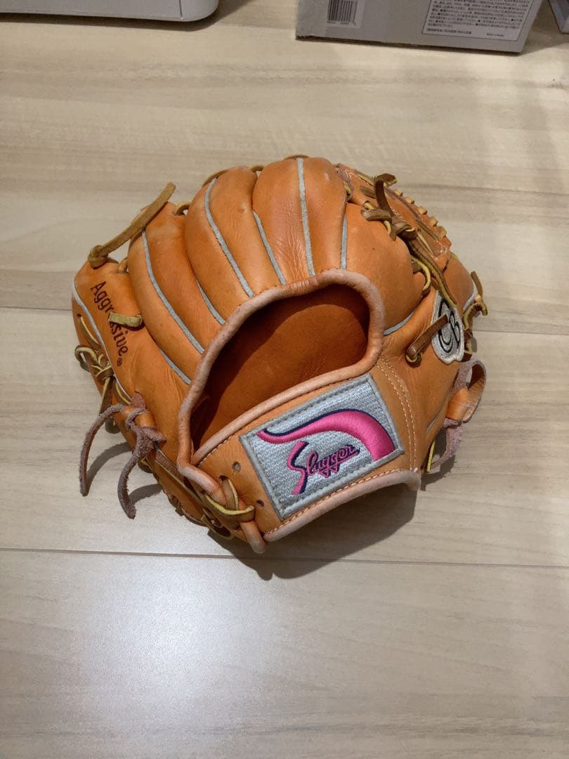 冬トレ応援アイテム！ スラッガー SG-PRO オレンジ グローブ